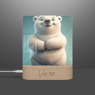 Dětská lampička Roztomilý animovaný lední medvěd