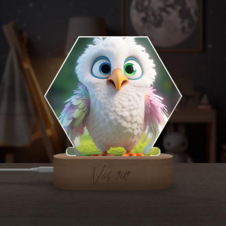 Dětská lampička Roztomilý animovaný orel