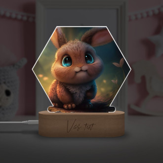 Dětská lampička Roztomilý animovaný králík