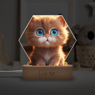 Dětská lampička Roztomilá animovaná kočka 1