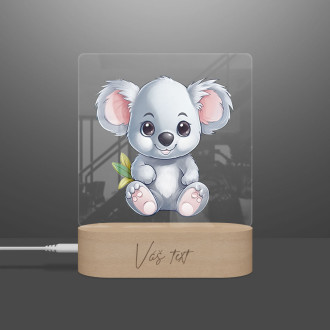 Dětská lampička Kreslená Koala transparentní