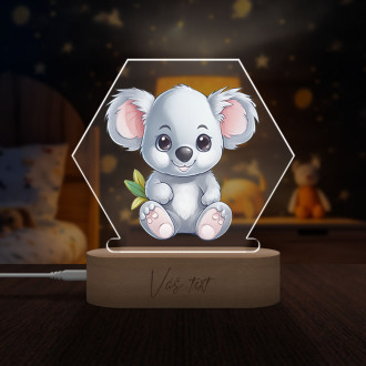 Dětská lampička Kreslená Koala transparentní