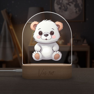 Dětská lampička Kreslený Medvídek transparentní