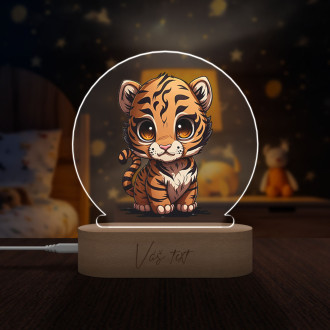 Dětská lampička Malý tygr transparentní