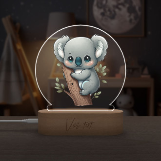 Dětská lampička Malá koala transparentní