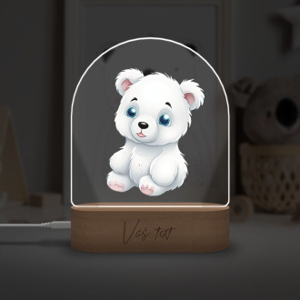 Dětská lampička Kreslený Lední Medvěd transparentní