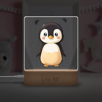 Dětská lampička Malý tučňák transparentní