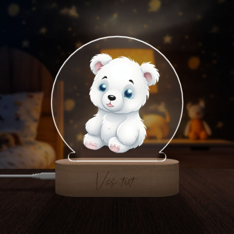 Dětská lampička Kreslený Lední Medvěd transparentní
