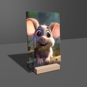 Akrylové sklo Roztomilá animovaná myška
