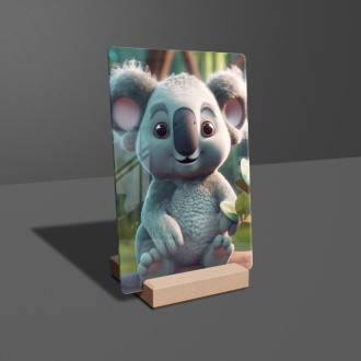 Akrylové sklo Roztomilá animovaná koala 1