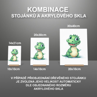 Akrylové sklo Kreslený Krokodýl