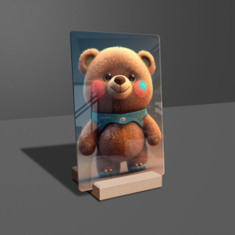 Akrylové sklo Roztomilý animovaný medvídek