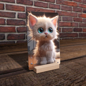 Akrylové sklo Roztomilá animovaná kočka