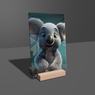 Akrylové sklo Roztomilá animovaná koala
