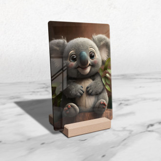 Akrylové sklo Roztomilá animovaná koala 2
