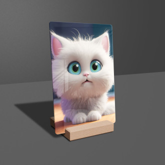 Akrylové sklo Roztomilá animovaná kočka 2