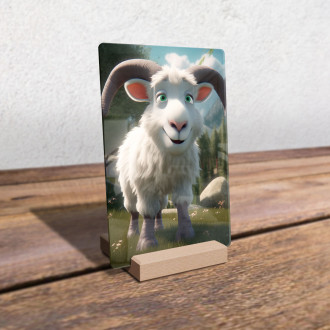 Akrylové sklo Roztomilá animovaná koza