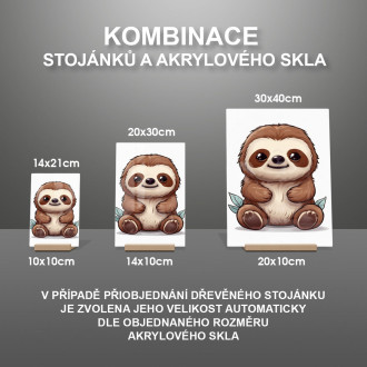 Akrylové sklo Kreslený Lenochod