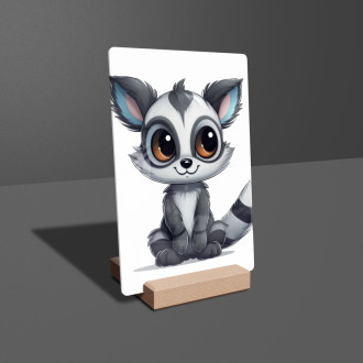 Akrylové sklo Kreslený Lemur