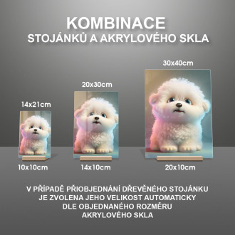 Akrylové sklo Roztomilý animovaný pejsek