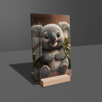 Akrylové sklo Roztomilá animovaná koala 2