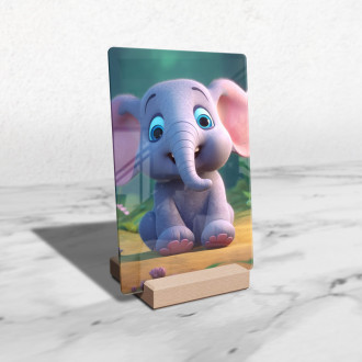 Akrylové sklo Roztomilý animovaný slon