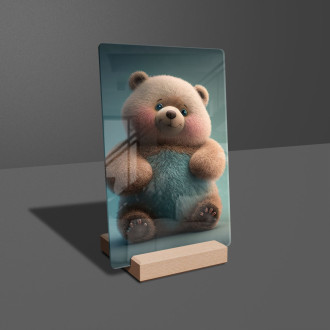 Akrylové sklo Roztomilý animovaný medvídek 1