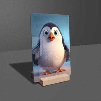 Akrylové sklo Roztomilý animovaný tučňák 1