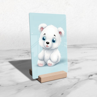 Akrylové sklo Kreslený Lední Medvěd
