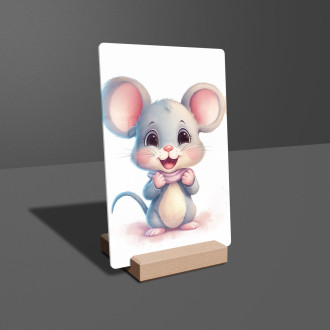 Akrylové sklo Kreslená Myška