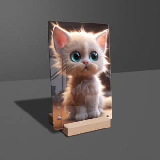 Akrylové sklo Roztomilá animovaná kočka