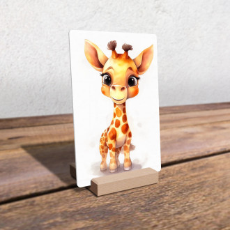 Akrylové sklo Kreslená Žirafa
