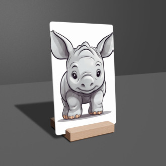 Akrylové sklo Kreslený Nosorožec