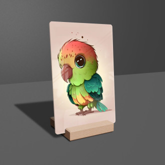 Akrylové sklo Kreslený Papoušek
