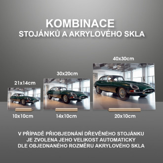 Akrylové sklo Jaguar E-type Coupe 1