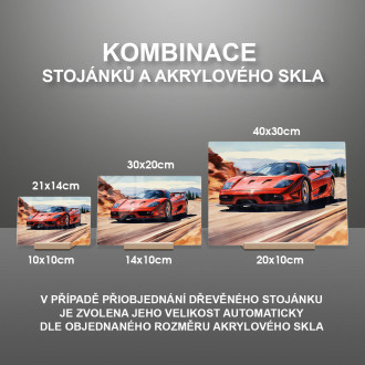 Akrylové sklo Ferrari F40