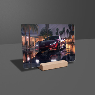 Akrylové sklo Tesla Roadster