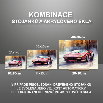 Akrylové sklo Lamborghini Countach