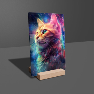 Akrylové sklo Vesmírná kočka 1