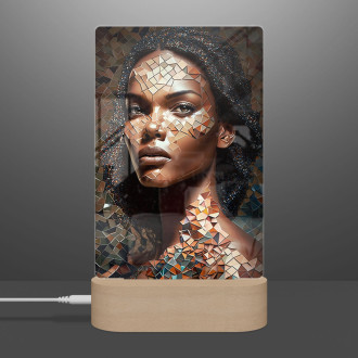 Lampa Žena v mozaice
