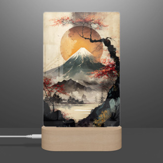 Lampa Západ slunce nad japonskem