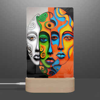 Lampa Moderní umění - tři tváře