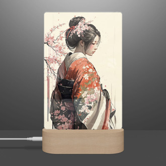 Lampa Japonská dívka v kimonu