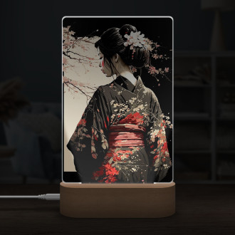 Lampa Japonská dívka v kimonu 2