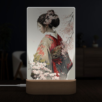 Lampa Japonská dívka v kimonu 1