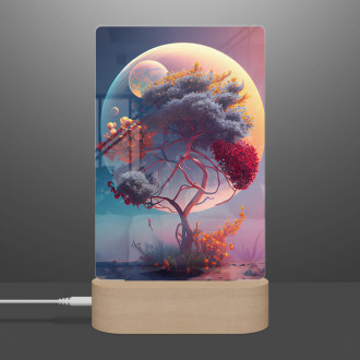 Lampa Vesmírná příroda - rozkvetlý strom