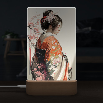 Lampa Japonská dívka v kimonu