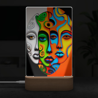 Lampa Moderní umění - tři tváře