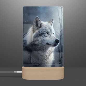 Lampa Vlk v zimě