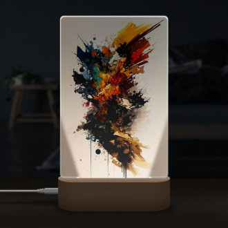 Lampa Moderní umění - barevná abstrakce 1
